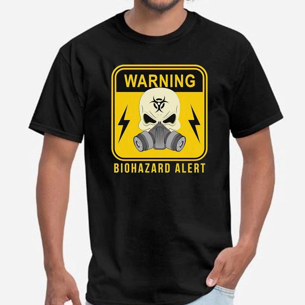 Warning Biohazard Alert Shirt Ladies Tee