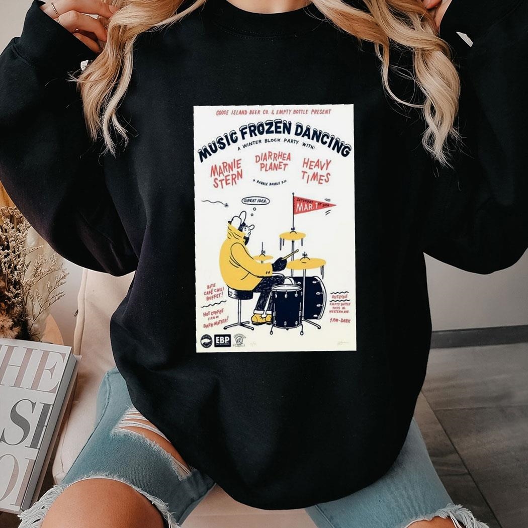 Music Frozen Dancing Mar 1 2024 Empty Bottle Chicago Il Event Poster Shirt Sweatshirt