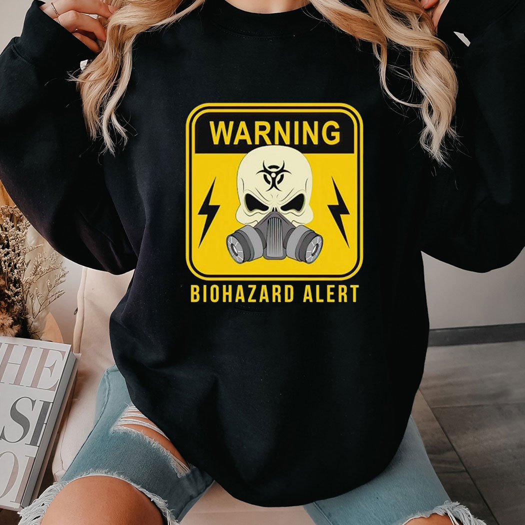 Warning Biohazard Alert Shirt Ladies Tee