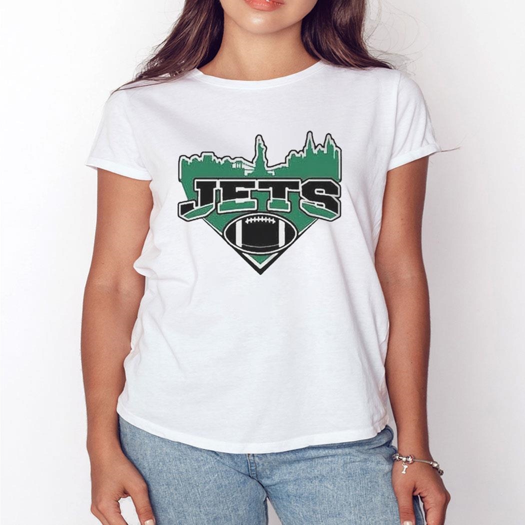 New York Football Skyline Shirt Ladies Tee