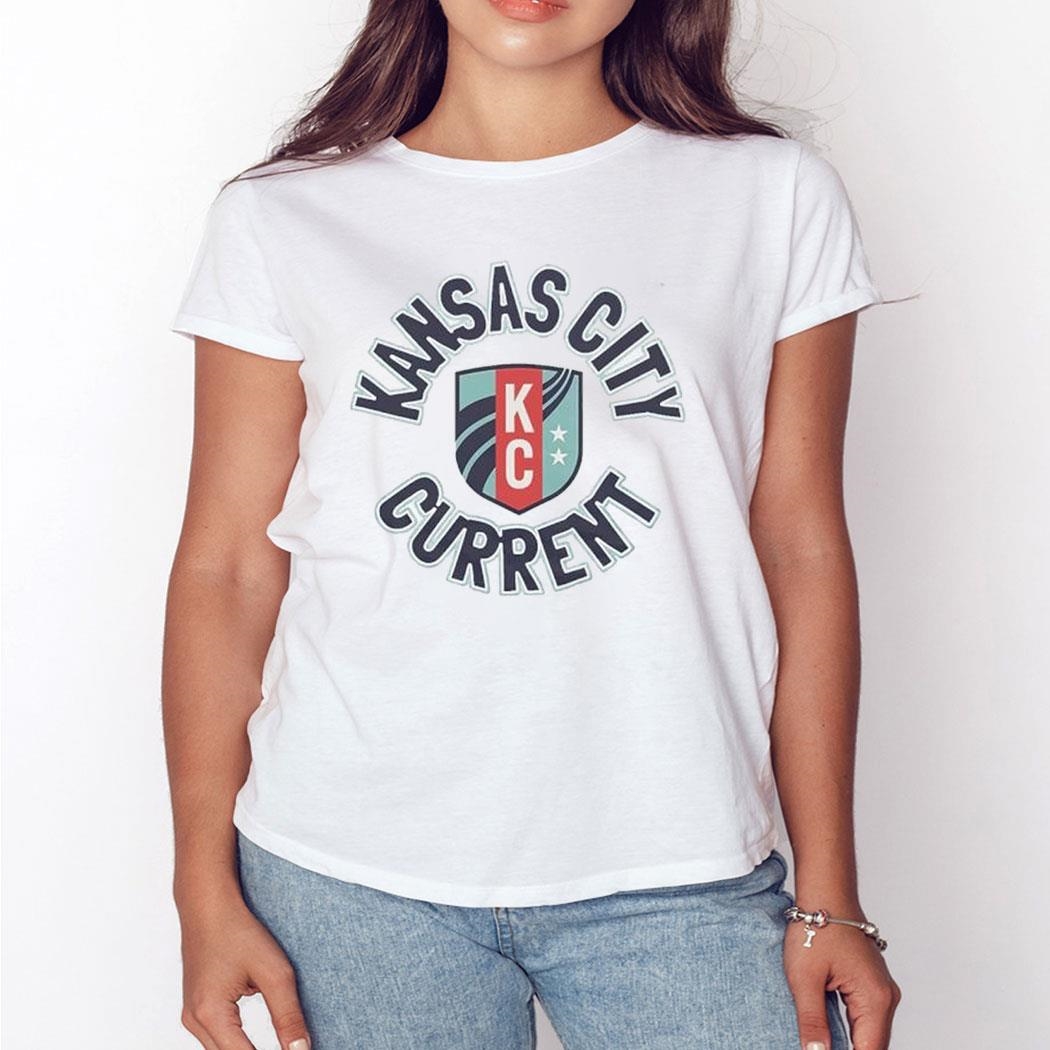 Official Kc Current Crest Shirt Ladies Tee