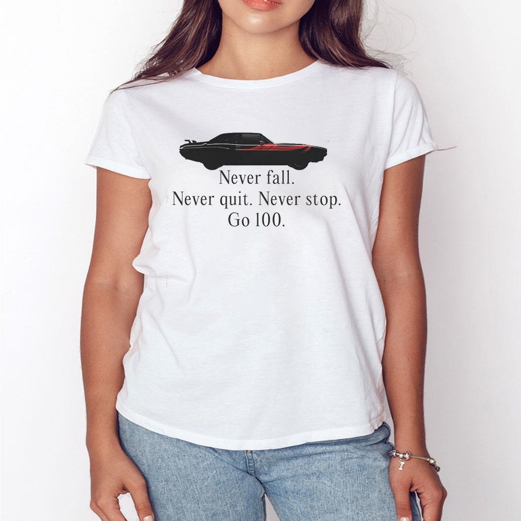 Official Superm Never Fall Never Quit Never Stop Go 100 T-shirt Ladies Tee