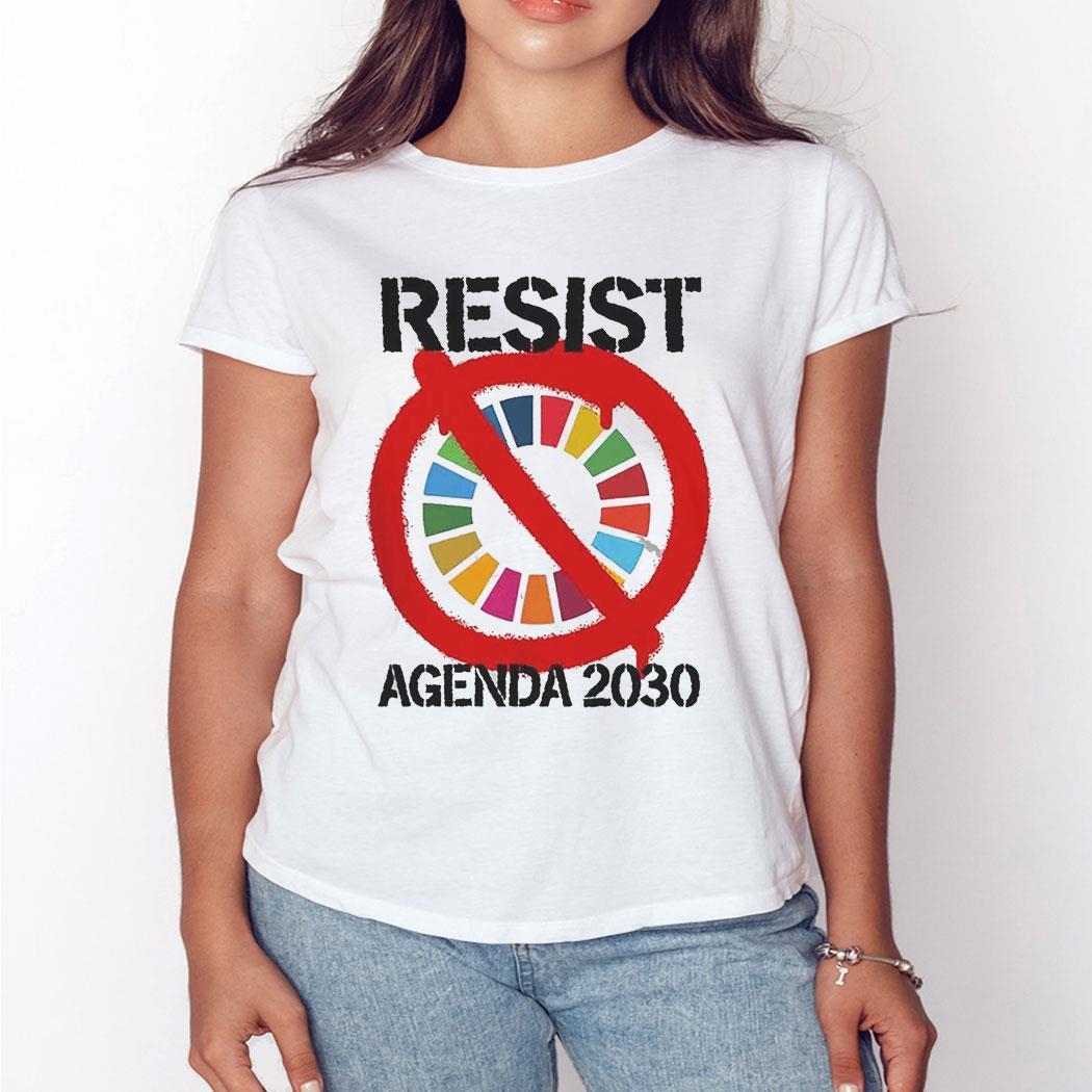 Resist Agenda 2030 T-shirt Hoodie