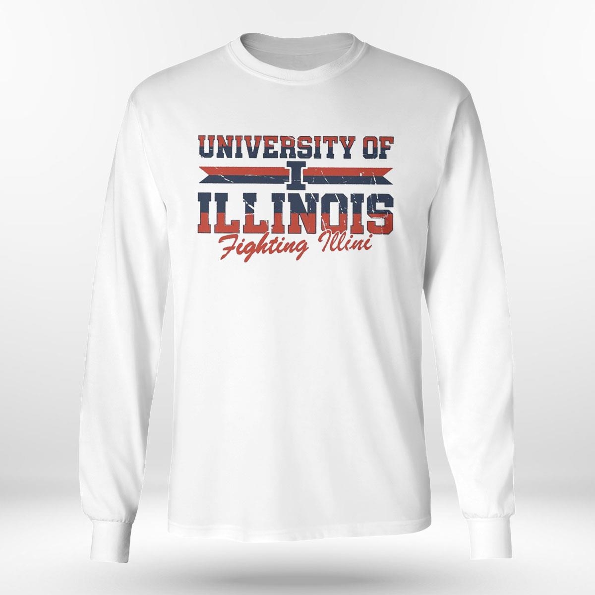 Illinois Fighting Illini Football University Throwback Retro Shirt Hoodie