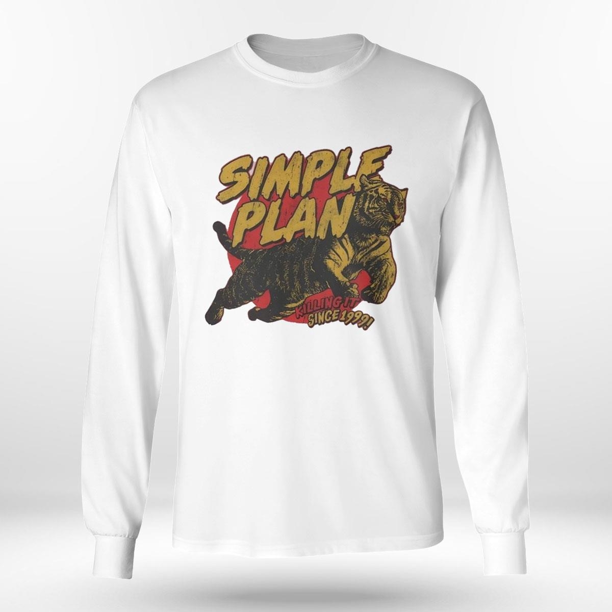 Tiger Simple Plan Killing It Since 1999 Vintage Shirt Hoodie