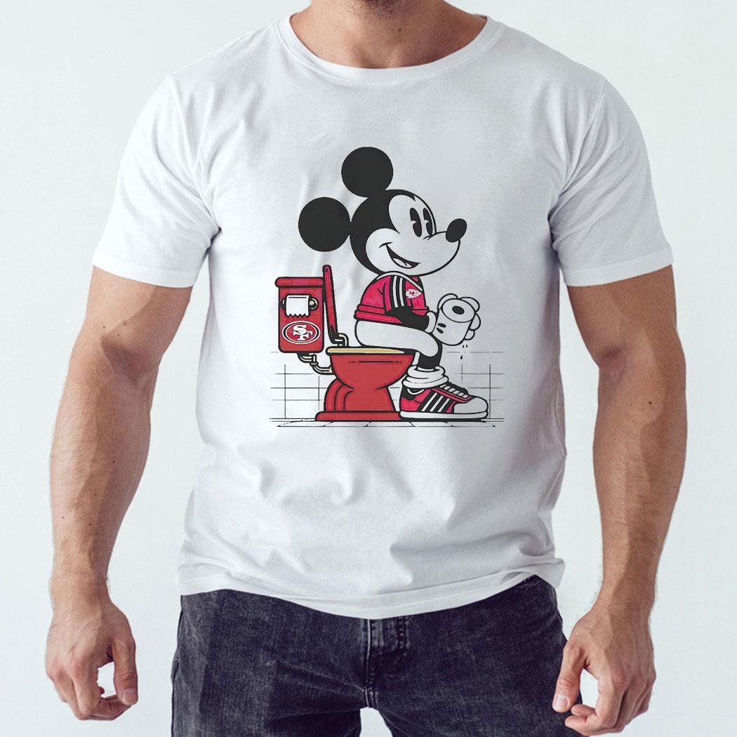 Mickey Mouse Chiefs Shit On 49ers Toilet Shirt Hoodie