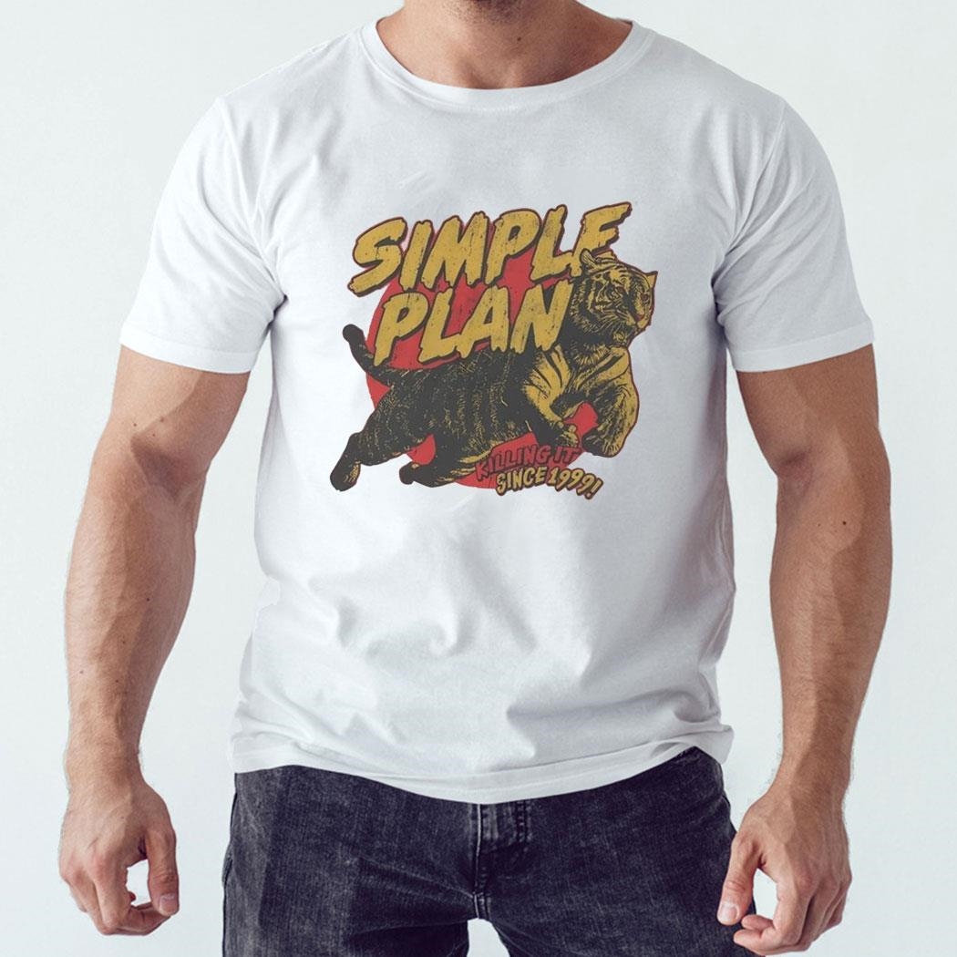 Tiger Simple Plan Killing It Since 1999 Vintage Shirt Hoodie