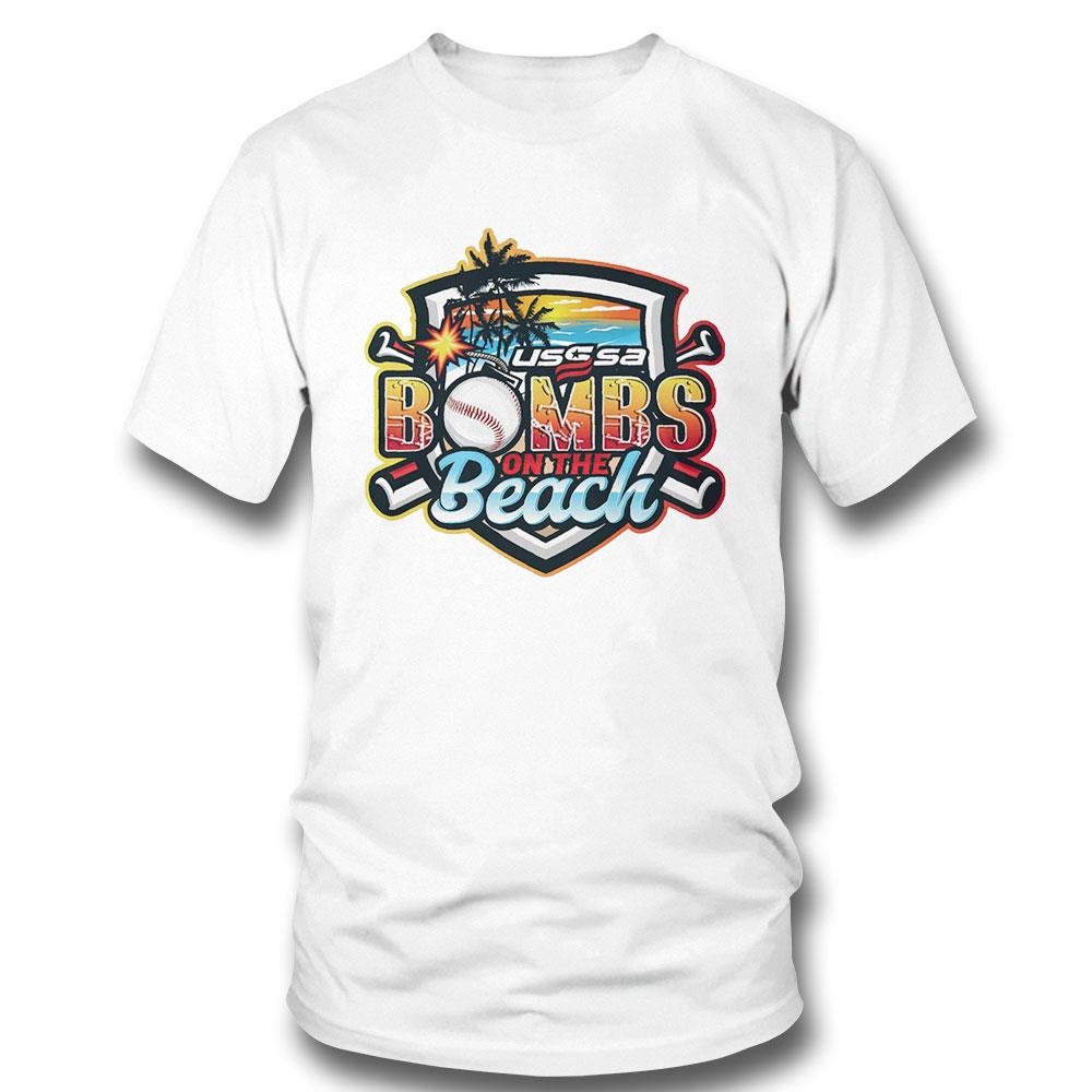 Usssa Florida Baseball Bombs On The Beach 2024 Logo Shirt Hoodie