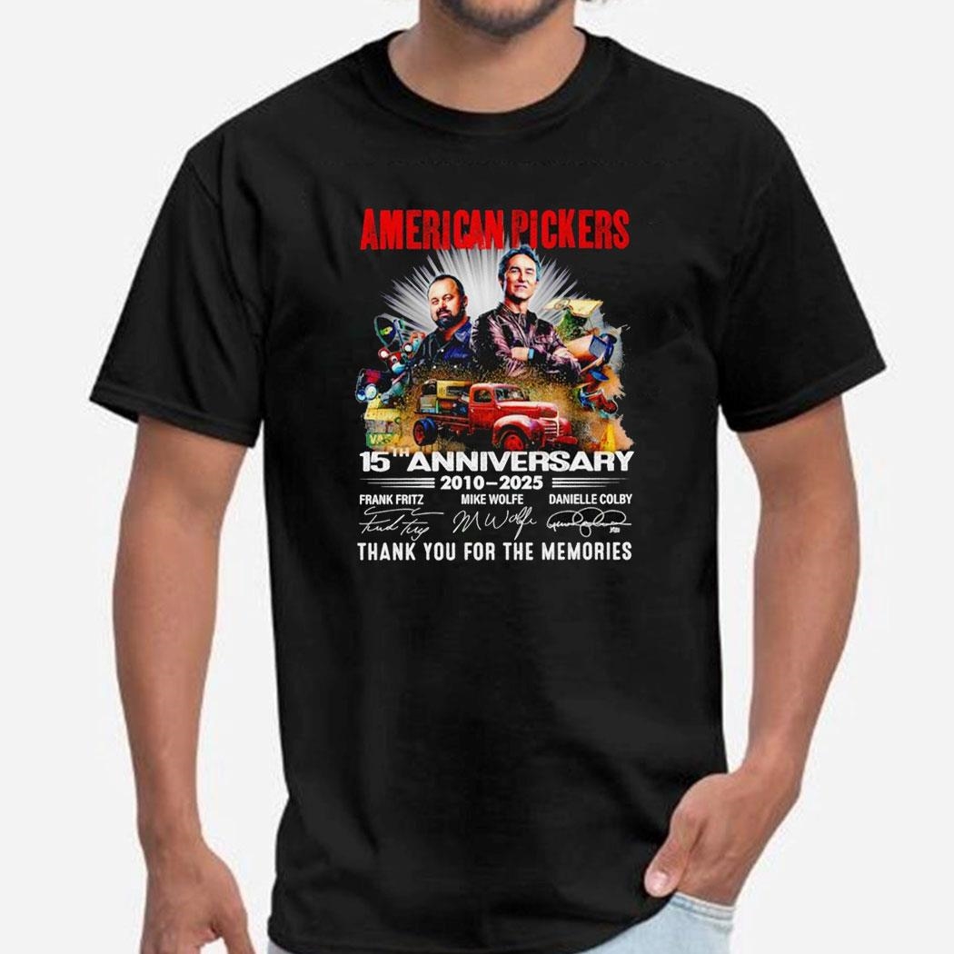 American Pickers 15th Anniversary 2010 2025 Thank You Signatures Tee Long Sleeve Shirt