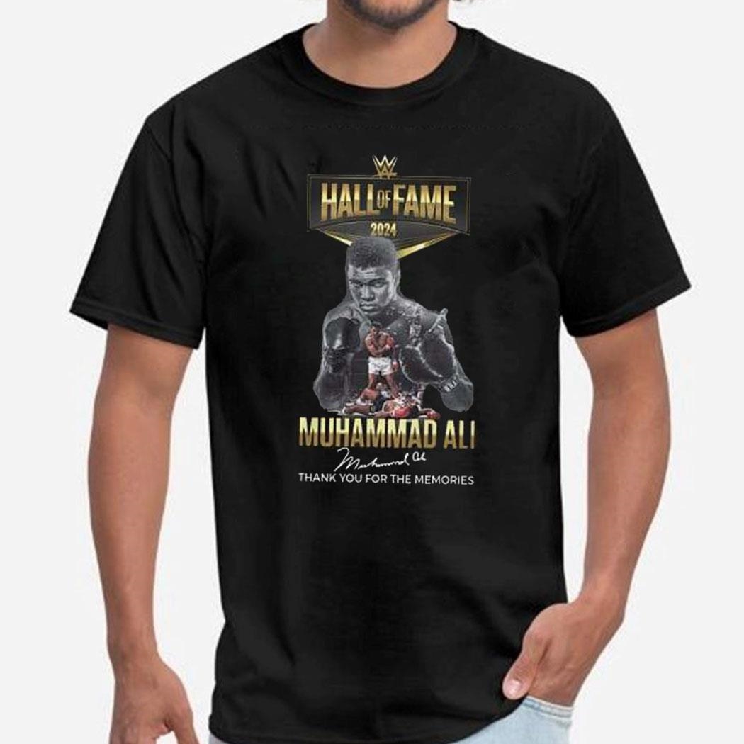 Hall Of Fame 2024 Muhammad Ali Thank You For The Memories Tee Ls Shirt