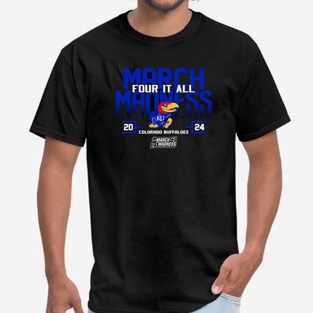 Kansas Jayhawks 2024 Ncaa March Madness Four It All Shirt