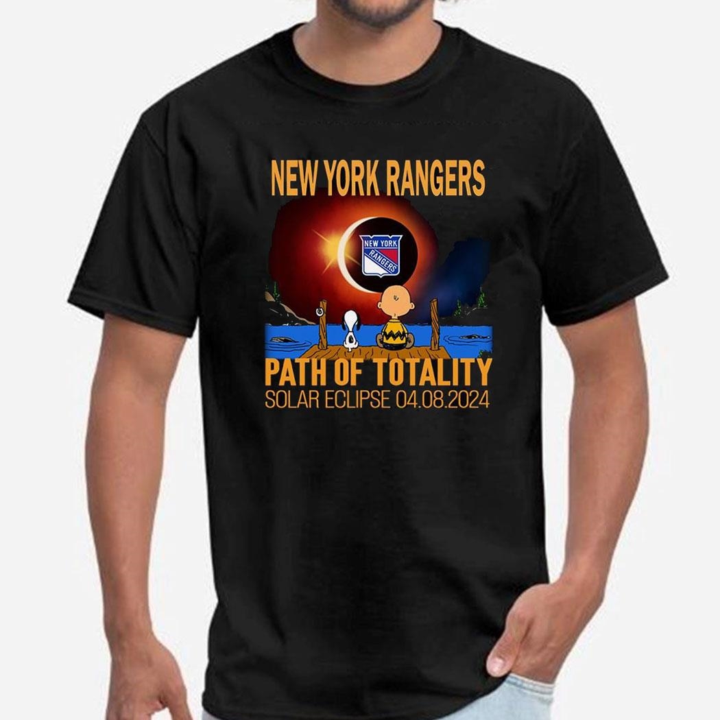 New York Rangers Path Of Totality Solar Eclipse 2024 Shirt Hoodie Ladies Tee