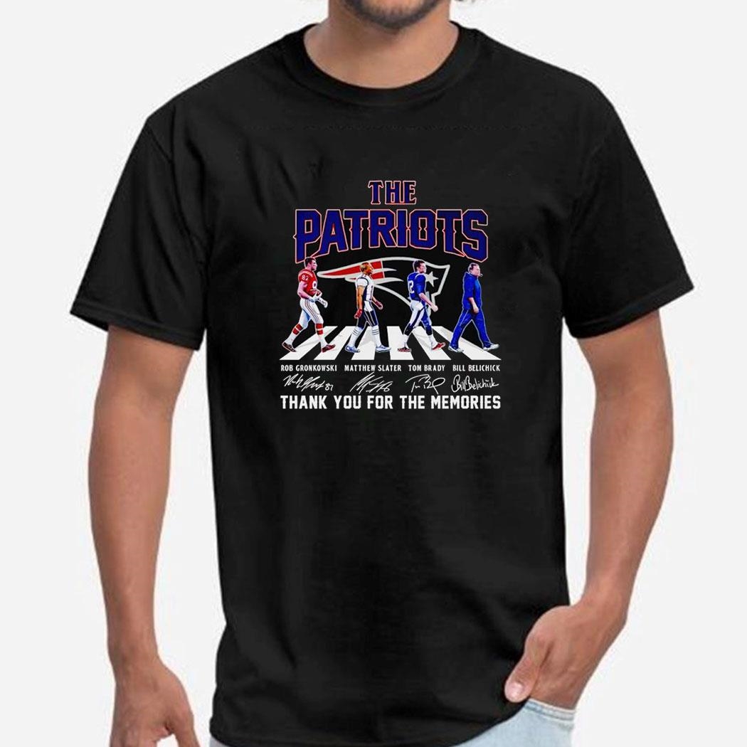 The New England Patriots 2024 Abbey Road Memories Signatures Shirt Hoodie Ladies Tee