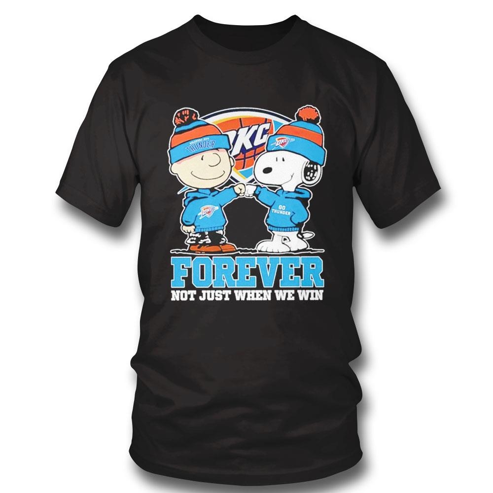 Snoopy And Charlie Brown Orlando Magic Forever Not Just When We Win Tee Long Sleeve Shirt