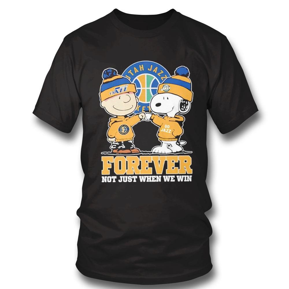 Snoopy And Charlie Brown Sacramento Kings Forever Not Just When We Win Tee Long Sleeve Shirt