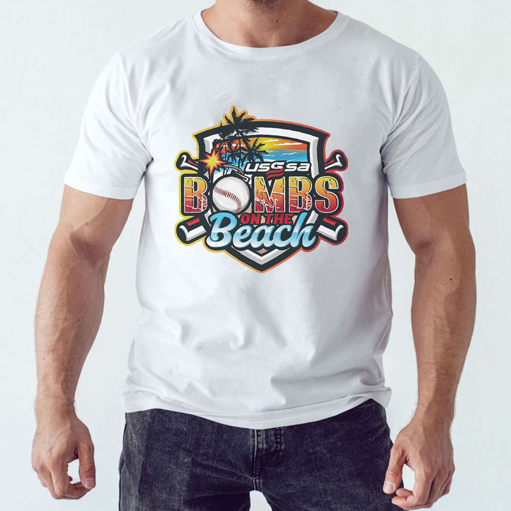 Usssa Florida Baseball Bombs On The Beach 2024 Logo Shirt Hoodie