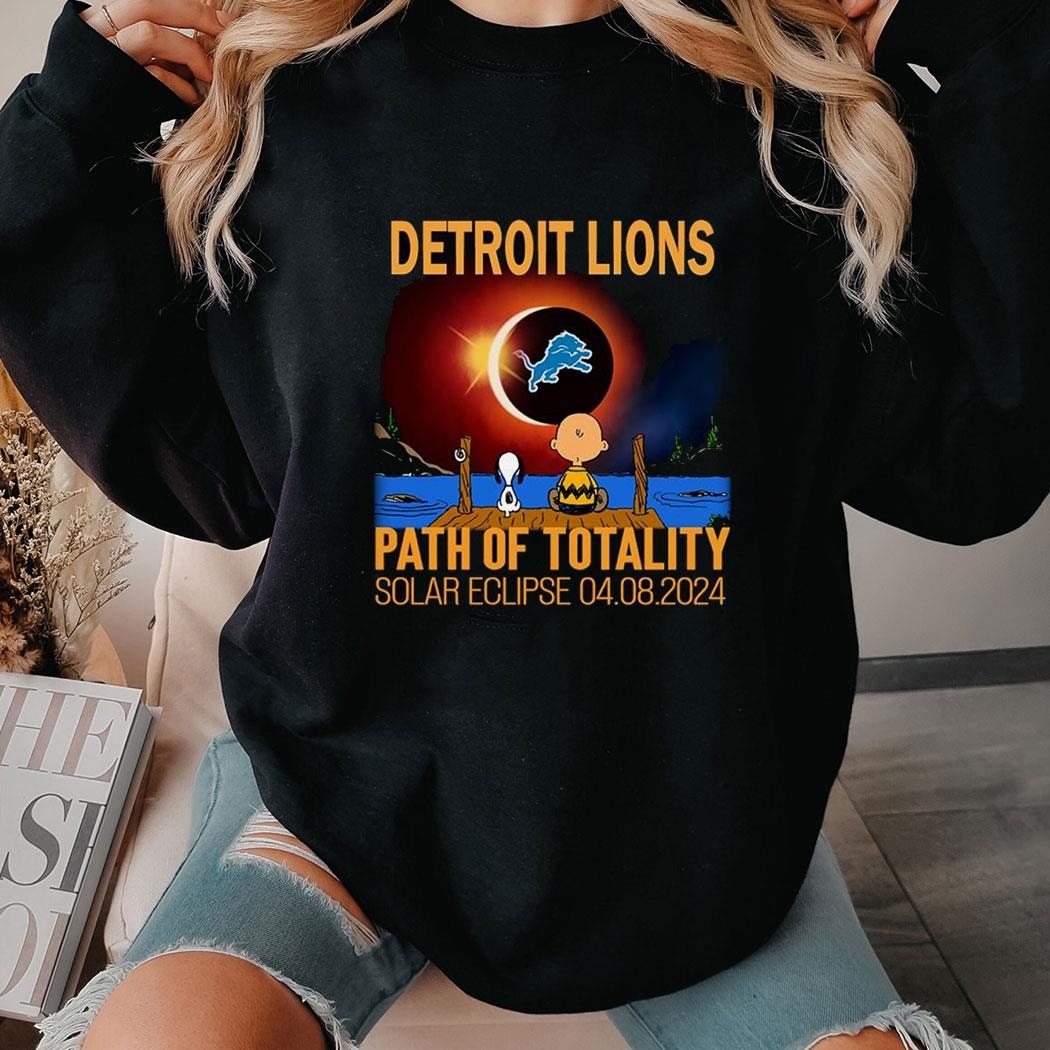 Detroit Pistons Path Of Totality Solar Eclipse 2024 Shirt Hoodie Ladies Tee