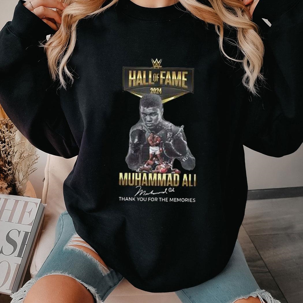 Hall Of Fame 2024 Muhammad Ali Thank You For The Memories Tee Ls Shirt