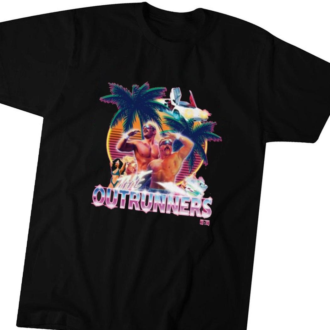 The Outrunners Miami Muscle Beach Vintage Shirt Hoodie Ladies Tee