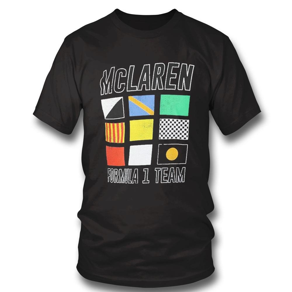 Mclaren F1 Team The Flags Of F1 Shirt Hoodie Ladies Tee