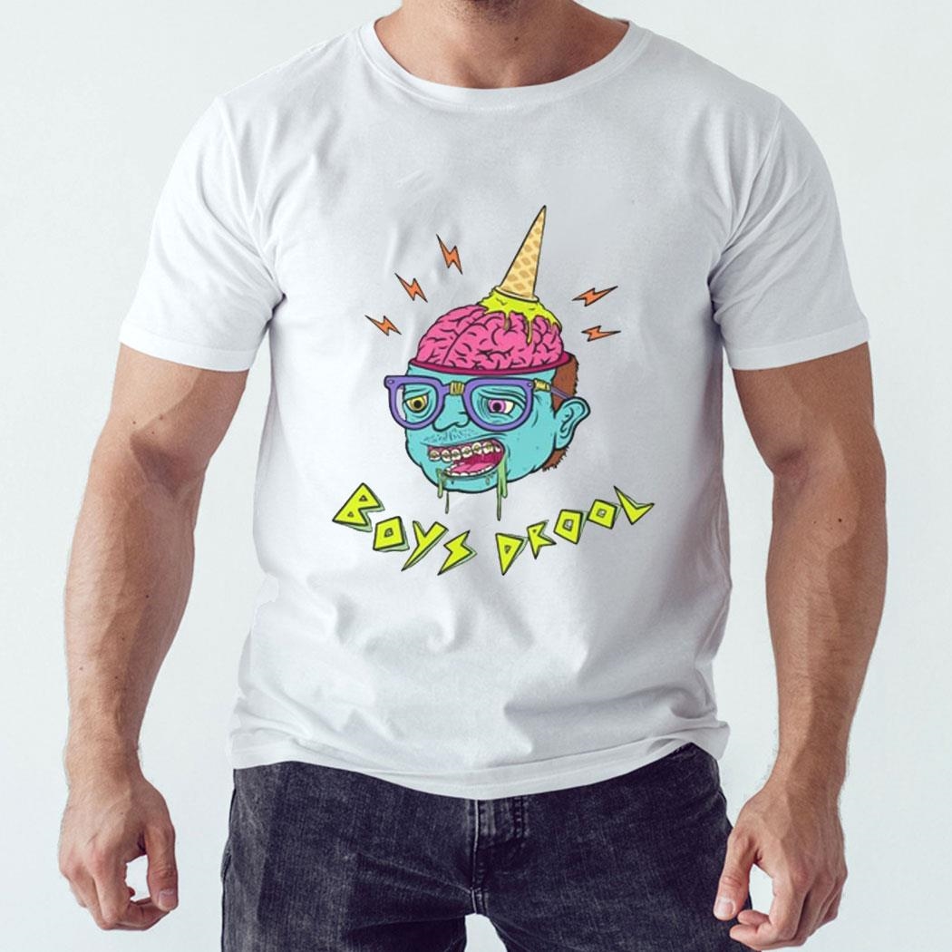 Boys Drool Ice Cream Brain Shirt Hoodie