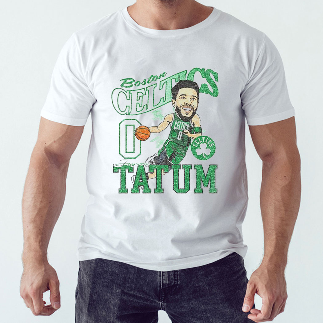 Jayson Tatum Boston Celtics New Era Caricature Player Shirt Hoodie