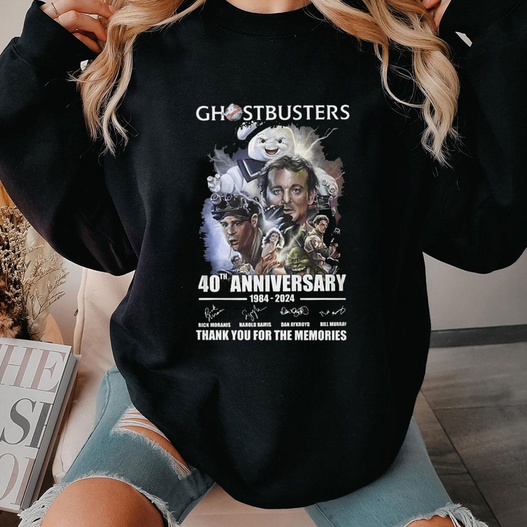 Ghostbusters 40th Anniversary 1984-2024 Thank You For The Memories Shirt Hoodie