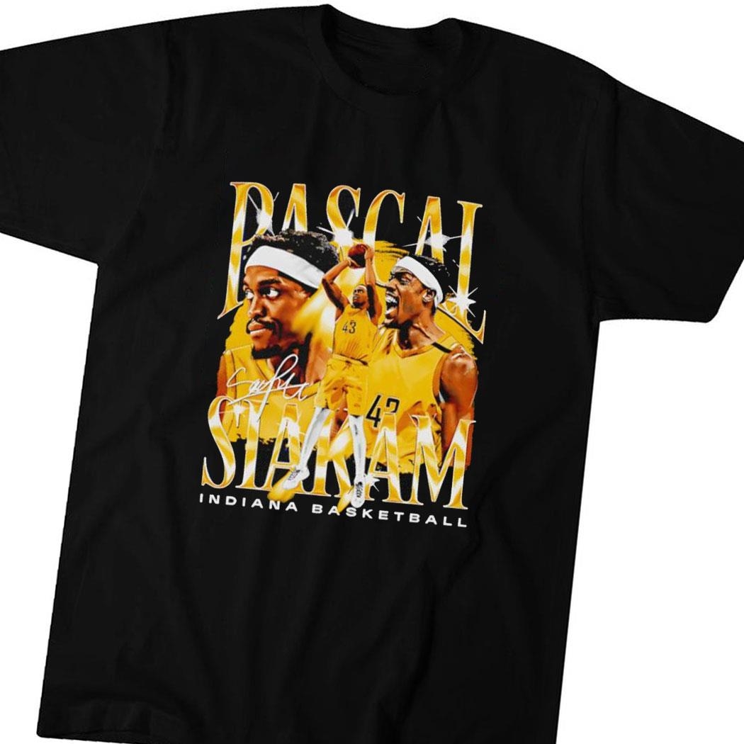 Pascal Siakam Indiana Pacers Basketball Signature Tee Hoodie Ls Shirt