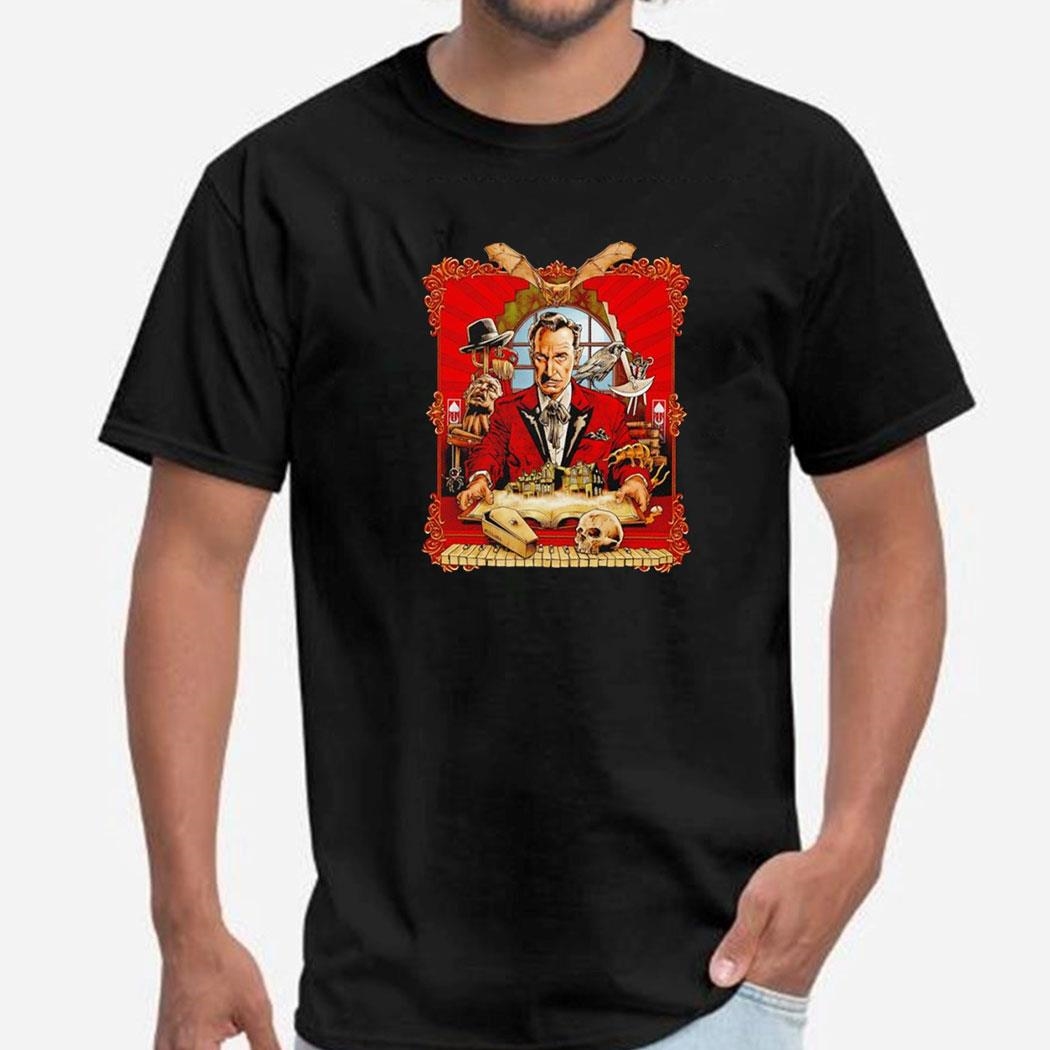 Vincent Price Cartoon Shirt Ladies Tee