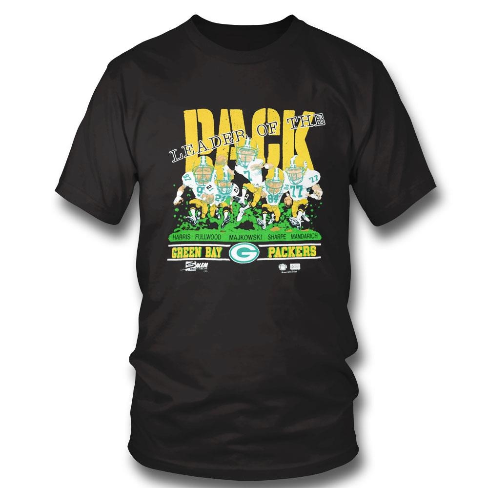 Green Bay Packers Leader Of The Pack Harris Fullwood Majkowski Sharpe Mandarich Tee Hoodie