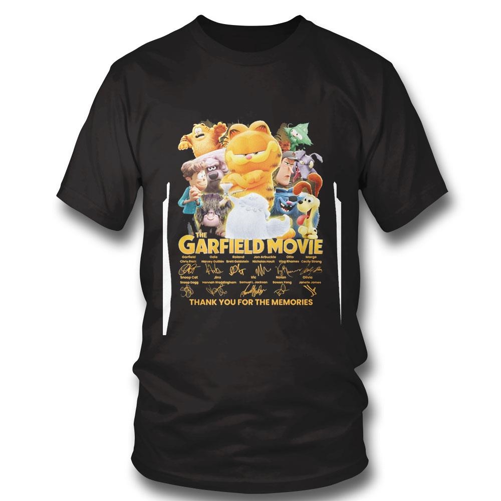 The Garfield Movie Thank You For The Memories Tee Hoodie Ls Shirt