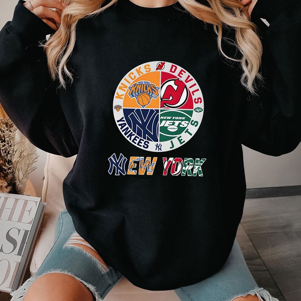 New York Yankees Knicks Devils Jets Sport Teams Shirt Hoodie