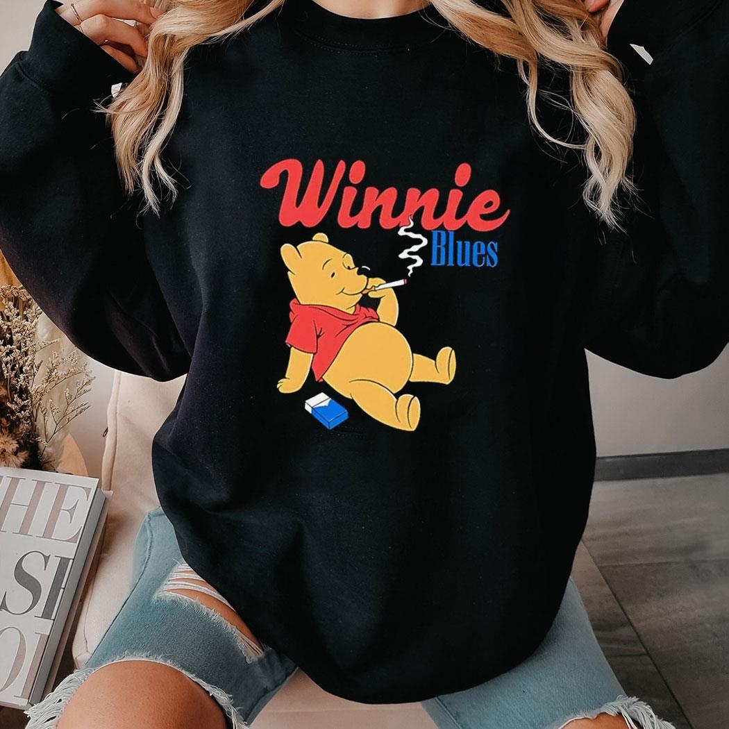 Winnie Blues Smoking Shirt Hoodie