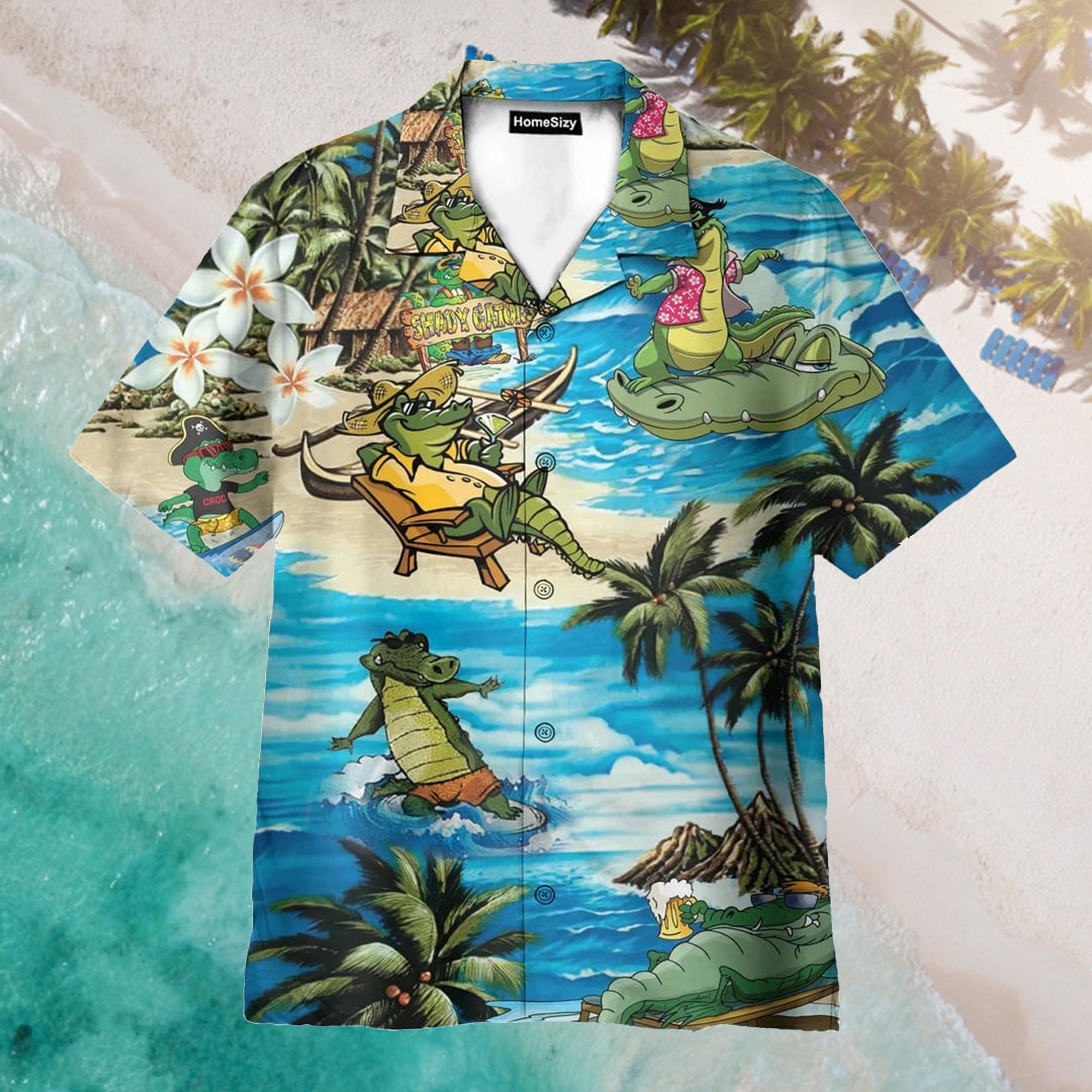 Amazing Crocodile Island Hawaiian Shirt