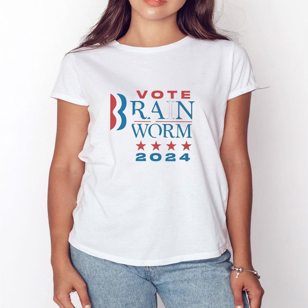 Vote Brain Worm 2024 Shirt Hoodie