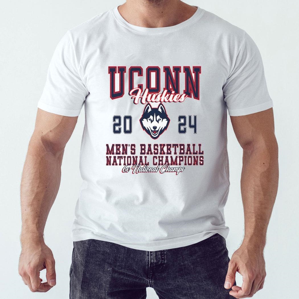 Uconn Huskies 2024 Men’s Basketball 6x National Champions Shirt Hoodie