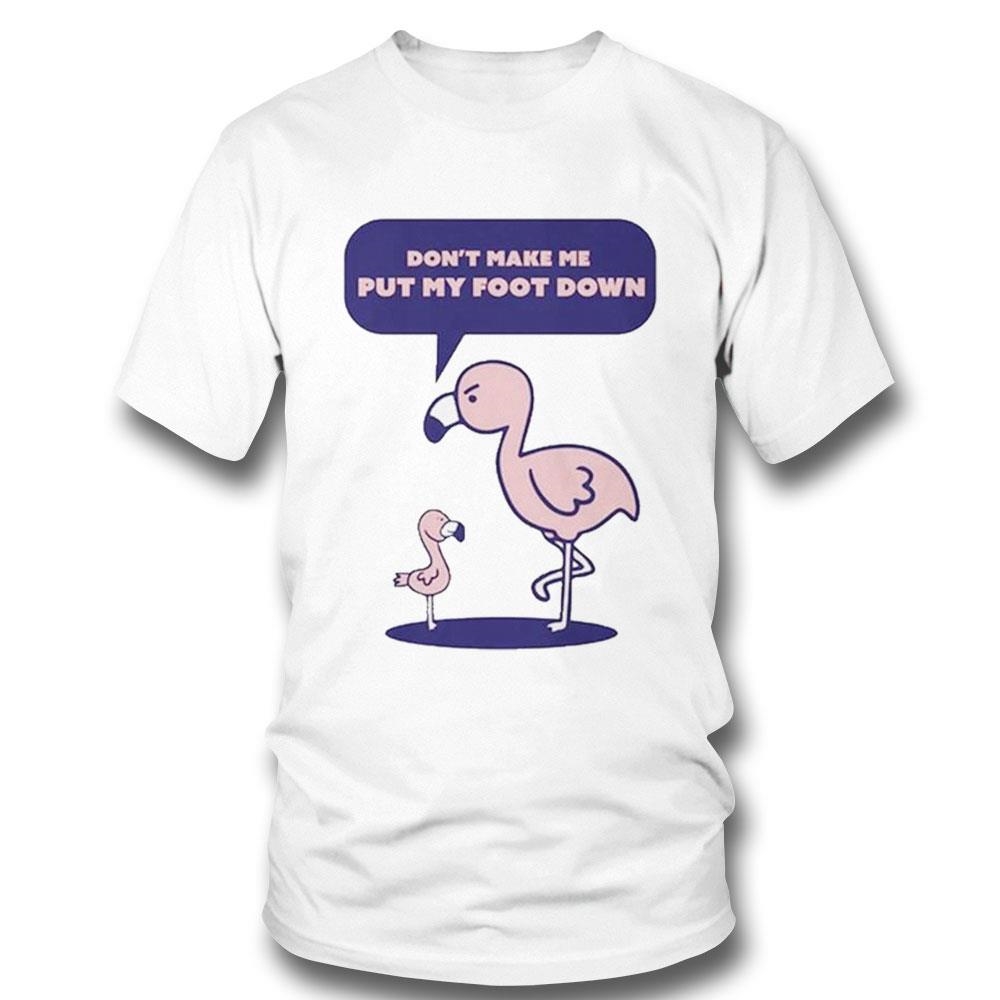 The Popular Flamingo Dont Make Me Put My Foot Down Shirt Hoodie