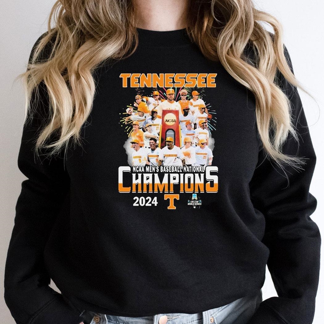 Tennessee Volunteers Wins Ncaa Baseball National Champions 2024 All Players Shirt Hoodie