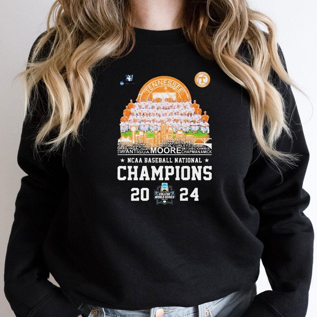 Tennessee Volunteers Wins Ncaa Baseball National Champions 2024 Name Of All Players Photos Shirt Hoodie