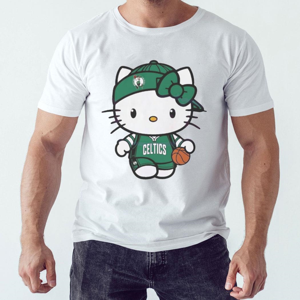 Hello Kitty Boston Celtics Nba Basketball Shirt