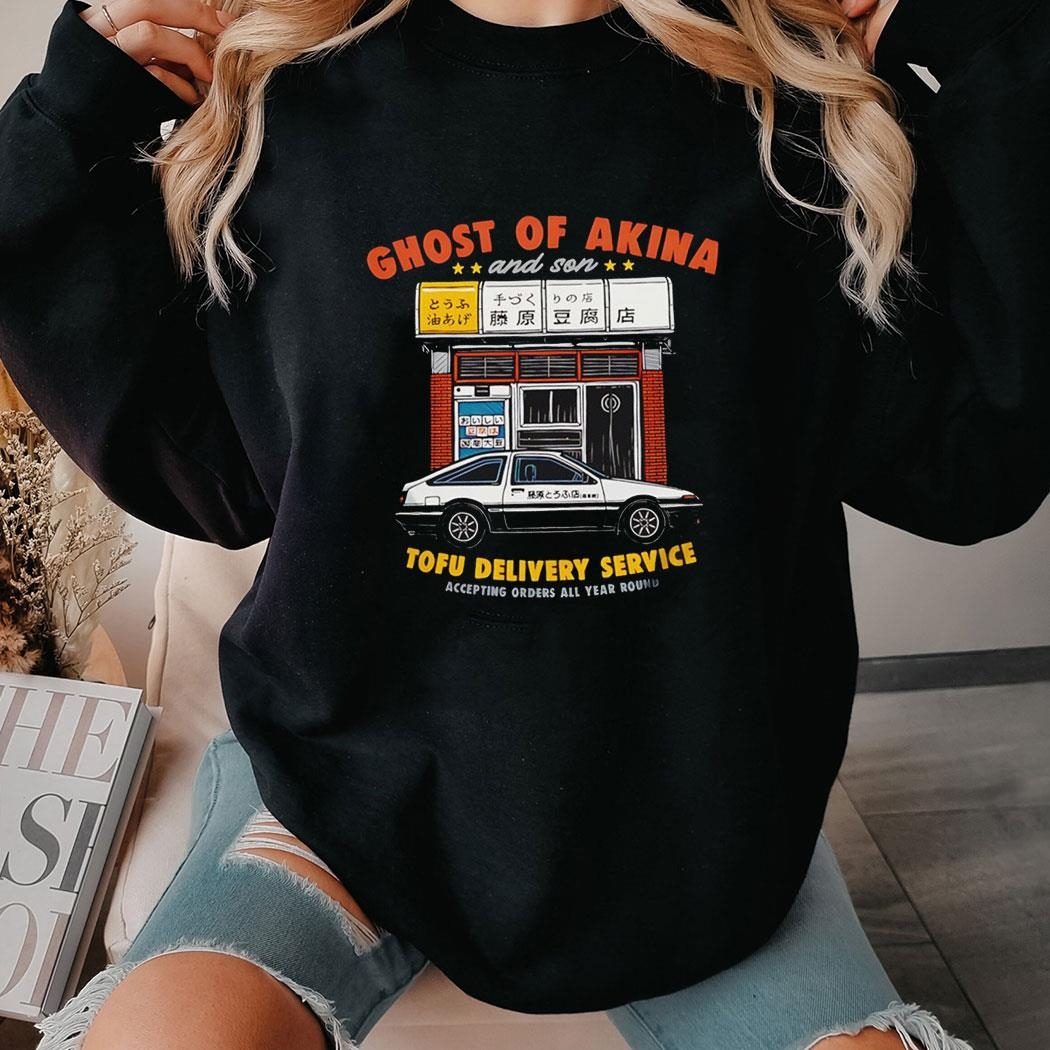 Ghost Of Akina And Son Tofu Delivery Service Accepting Orders All Year Round Tee Ls Shirt