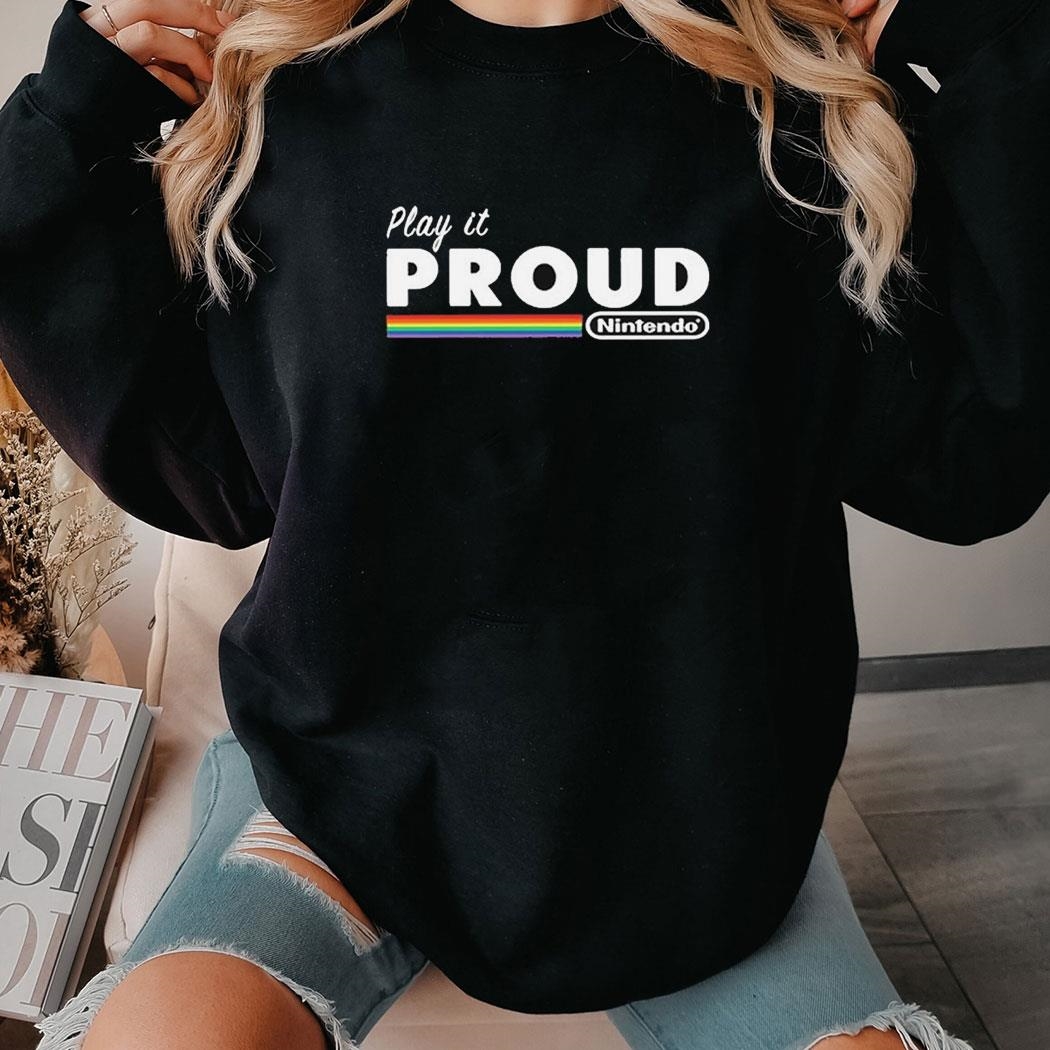 Play It Proud Nintendo Pride Month Shirt Hoodie