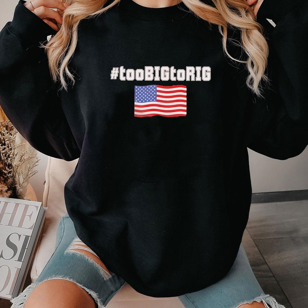 Toobigtorig Usa Flag Tee Hoodie