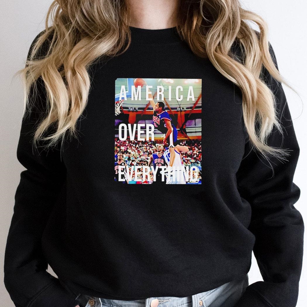 America Over Everything Basketball Shirt