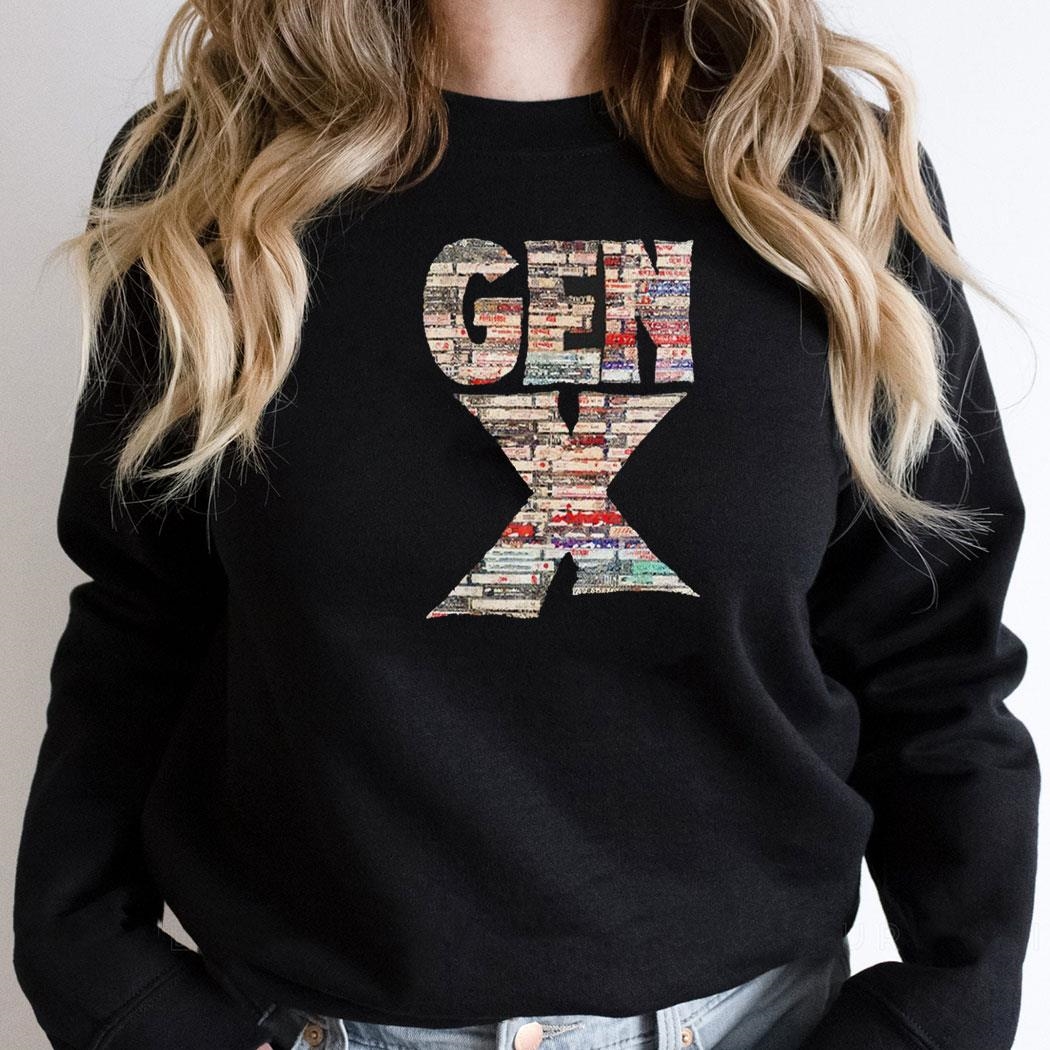 Gen X 80s Rock Cassettes Shirt Hoodie