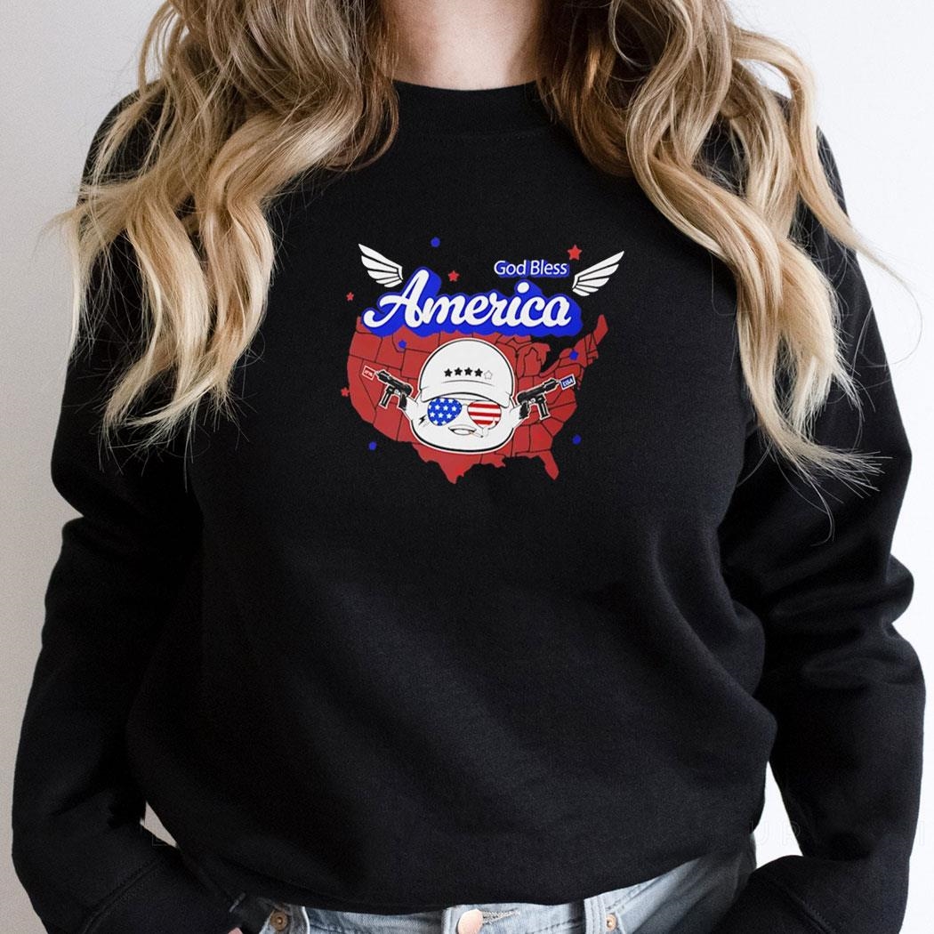 God Bless America Glasses Usa Flag Shirt