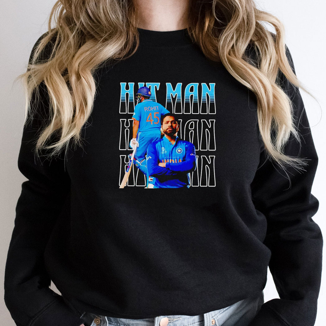 Hit Man Rohit Sharma Cricket Indian Cricket Shirt Hoodie