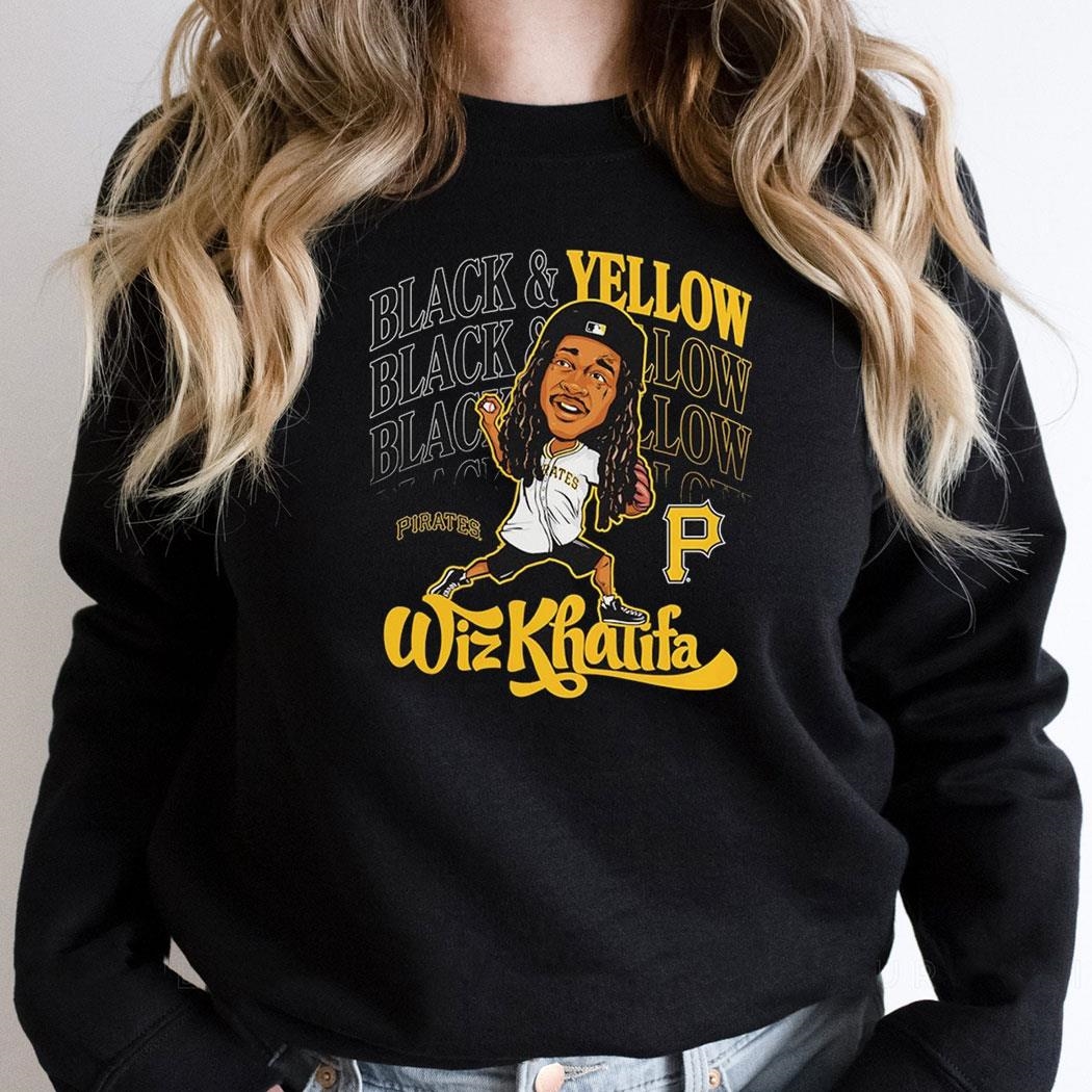 Pittsburgh Pirates X Wiz Khalifa Black And Yellow 2024 Shirt