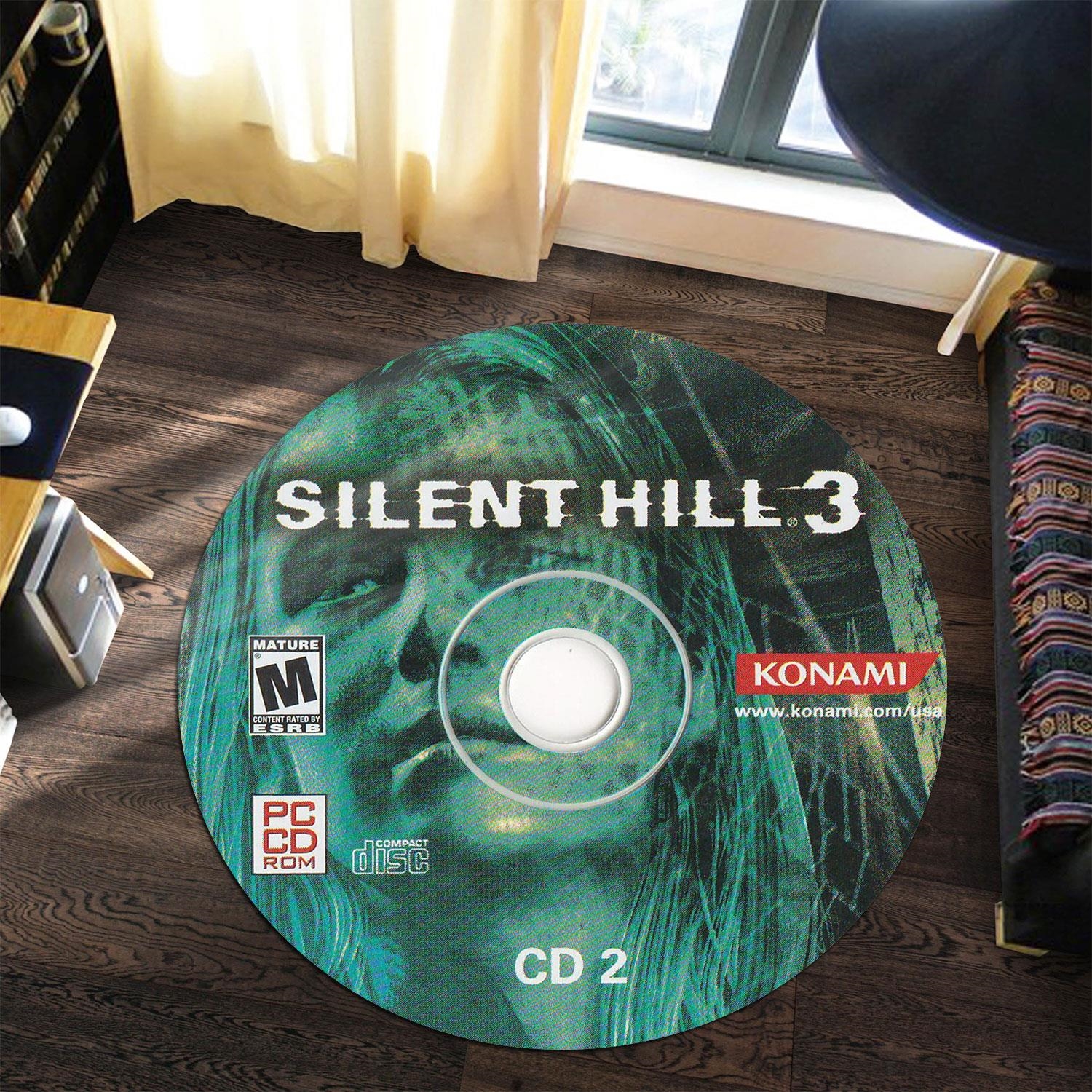 Silent Hill 3 Cd 2 Playstation Round Rug Carpet