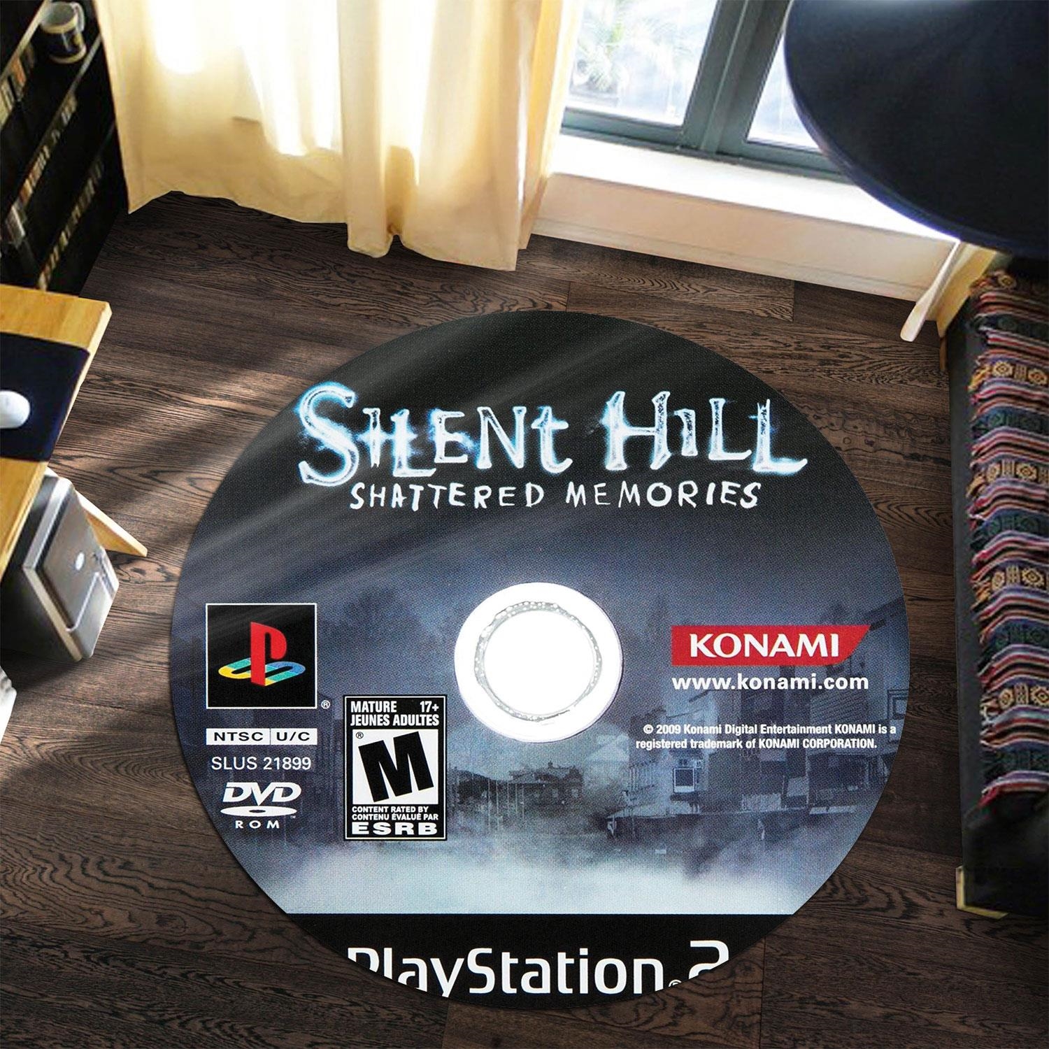 Silent Hill Origins Playstation 2 Disc Round Rug Carpet